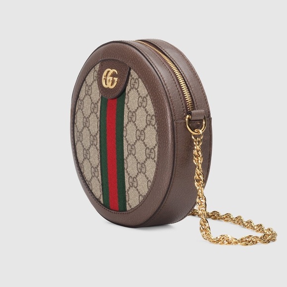 100% Authentic Gucci Ophidia mini GG round bag - Picture 2 of 15